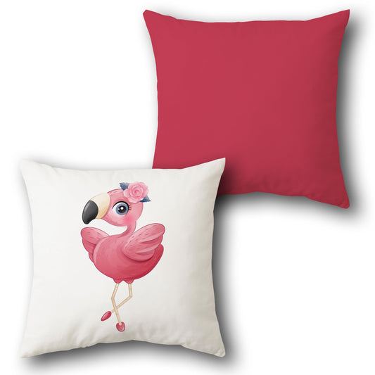 Flamingo Chic    Design Cushion Single (Front & Back)