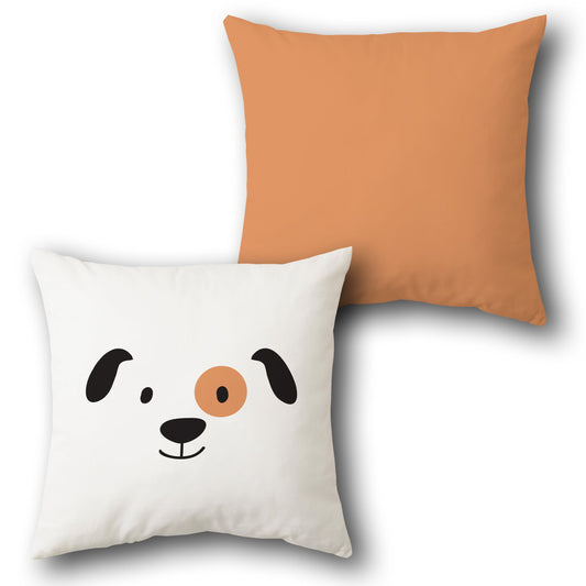 Playful Puppy    Design Cushion Single (Front & Back)