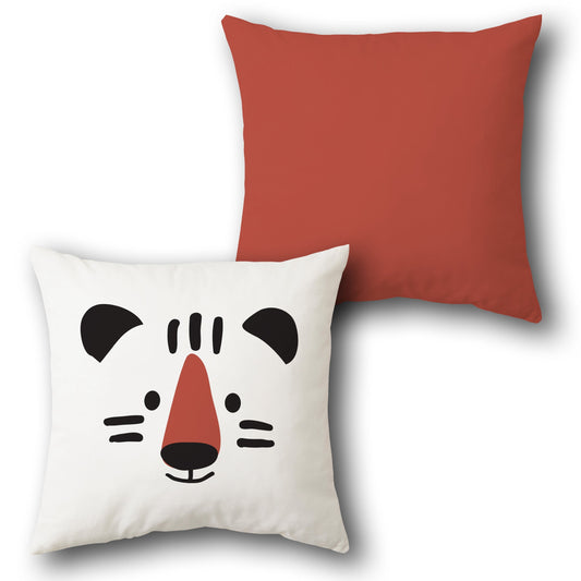 Tiger Face Throw     Design Cushion Single (Front & Back)