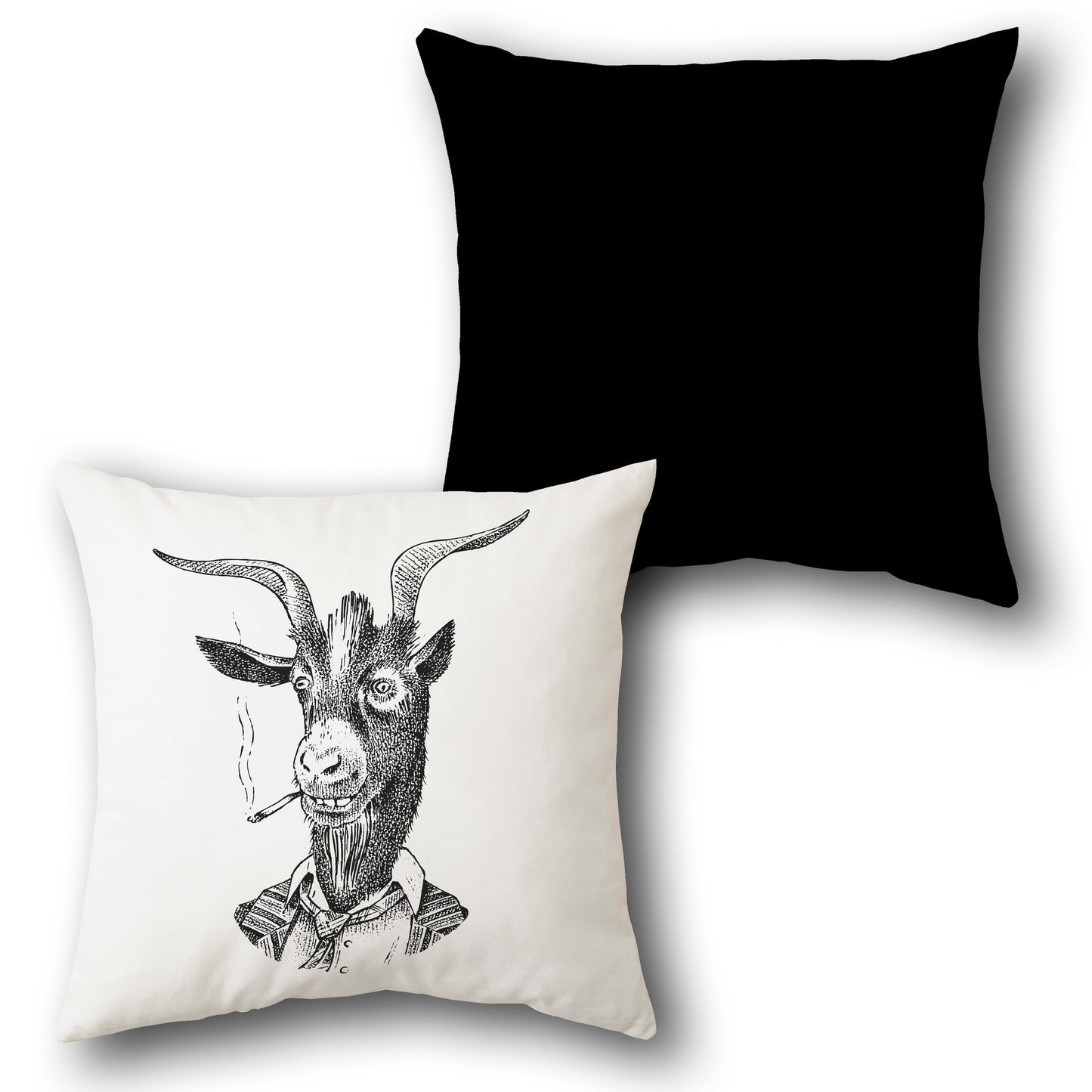 Dapper Goat    Design Cushion Single (Front & Back)