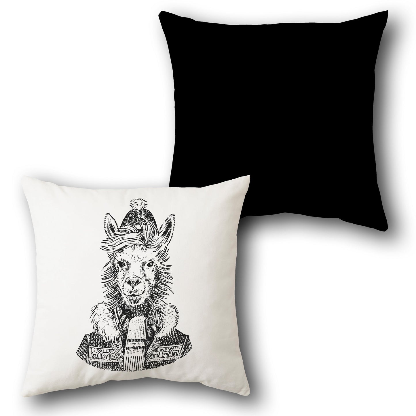 Cozy Llama    Design Cushion Single (Front & Back)