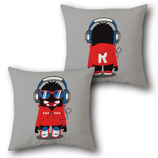 Cool DJ Monster    Design Cushion Single (Front & Back)