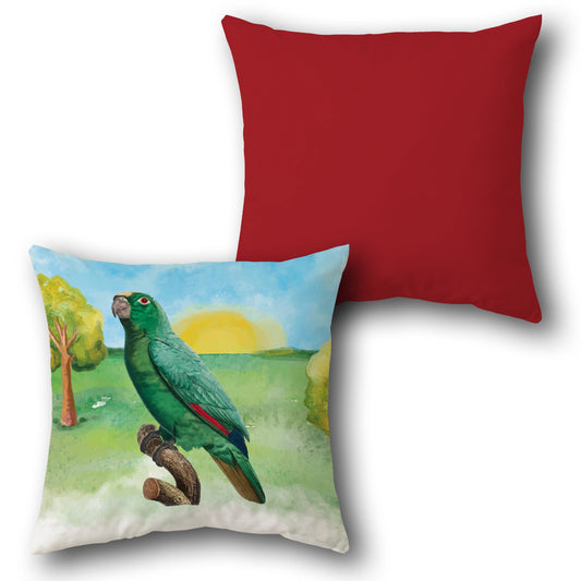 Tropical Parrot Sun     Design Cushion Single (Front & Back)