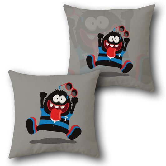 Funky Monster Jump    Design Cushion Single (Front & Back)