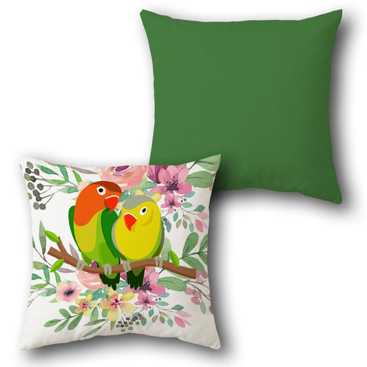Lovebird Garden Romance     Design Cushion Single (Front & Back)