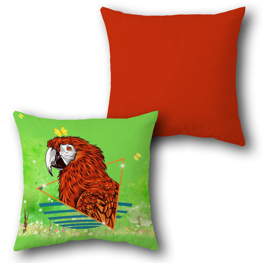Fiery Macaw Graphic     Design Cushion Single (Front & Back)