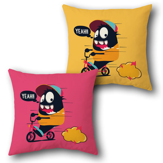 Speedy Cyclist    Design Cushion Single (Front & Back)
