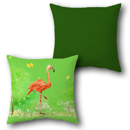 Flamingo Stride     Design Cushion Single (Front & Back)