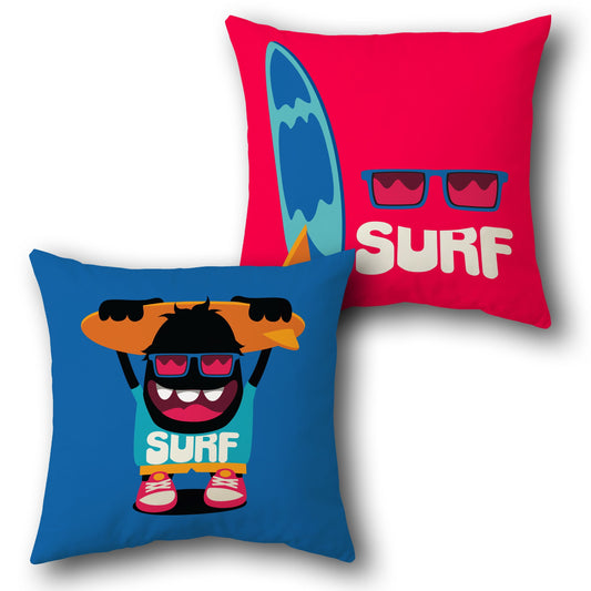 Surf Monster    Design Cushion Single (Front & Back)