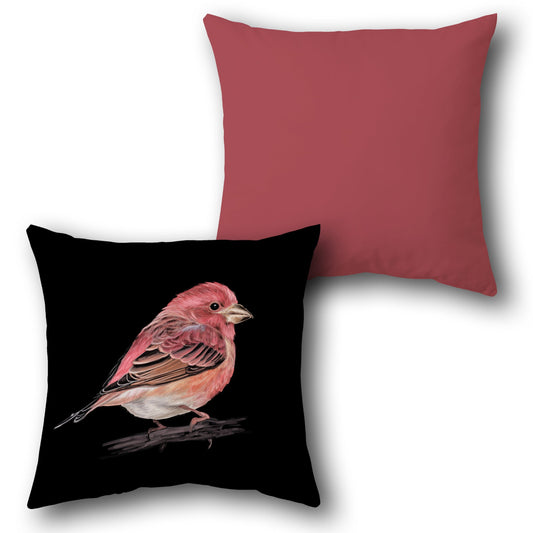 Rose Finch    Design Cushion Single (Front & Back)