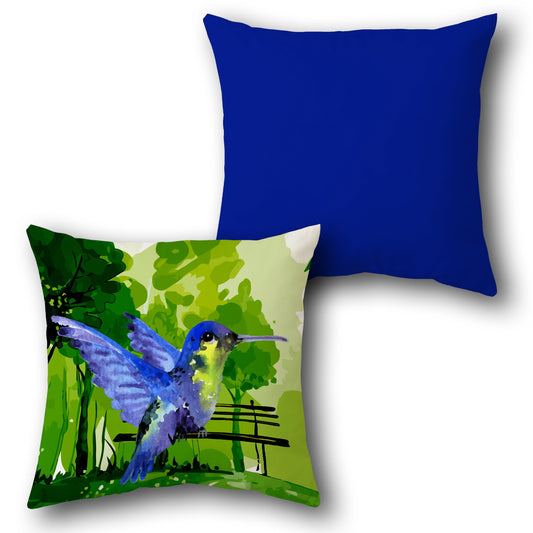 Tropical Hummingbird     Design Cushion Single (Front & Back)