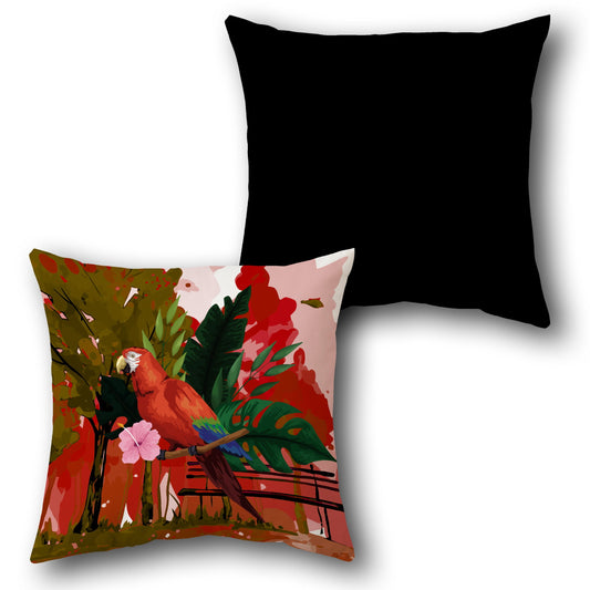 Scarlet Macaw Tropical     Design Cushion Single (Front & Back)