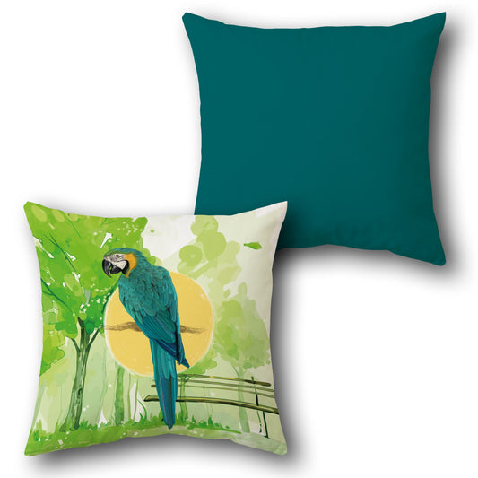 Golden Hour Macaw    Design Cushion Single (Front & Back)