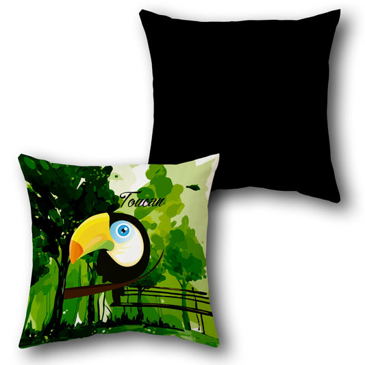 Tropical Toucan     Design Cushion Single (Front & Back)