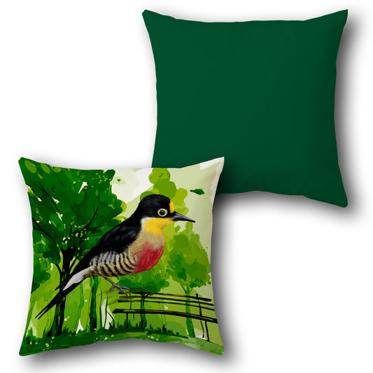Woodland Songbird     Design Cushion Single (Front & Back)