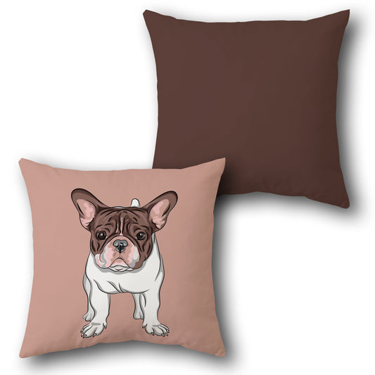 Frenchie Chic    Design Cushion Single (Front & Back)