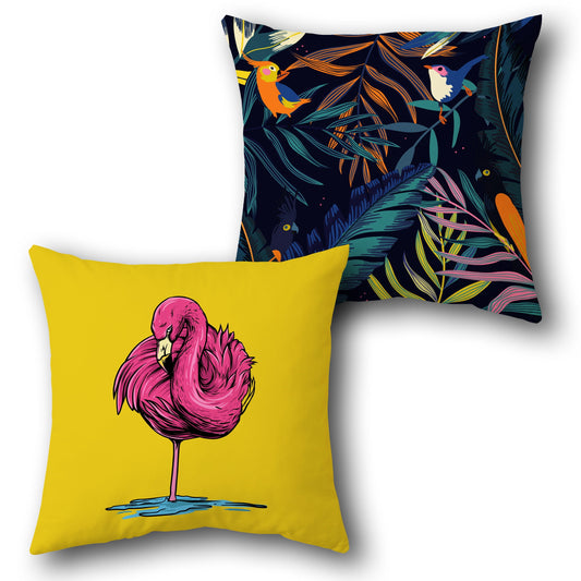Tropical Bird Lover    Design Cushion Single (Front & Back)