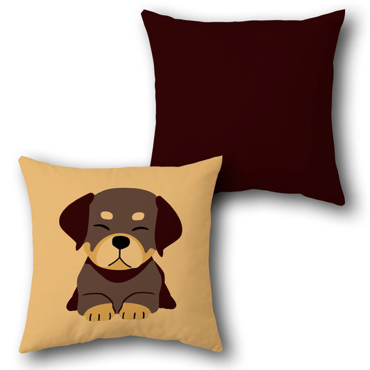 Adorable Puppy Minimalist    Design Cushion Single (Front & Back)