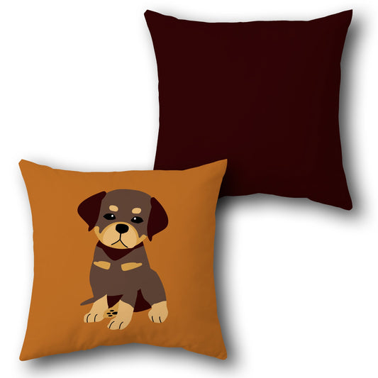Charming Puppy Sitting    Design Cushion Single (Front & Back)