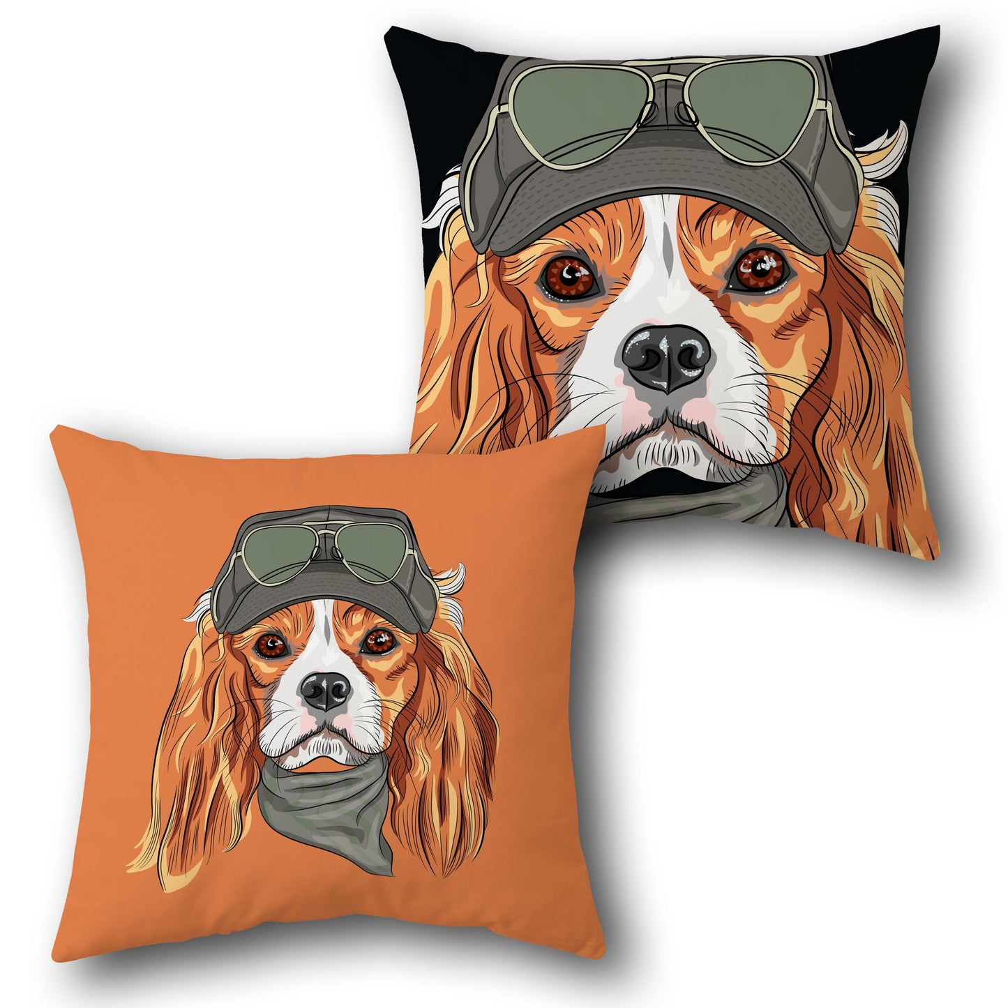 Cool Pup Aviator     Design Cushion Single (Front & Back)