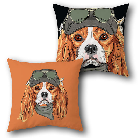 Cool Pup Aviator     Design Cushion Single (Front & Back)