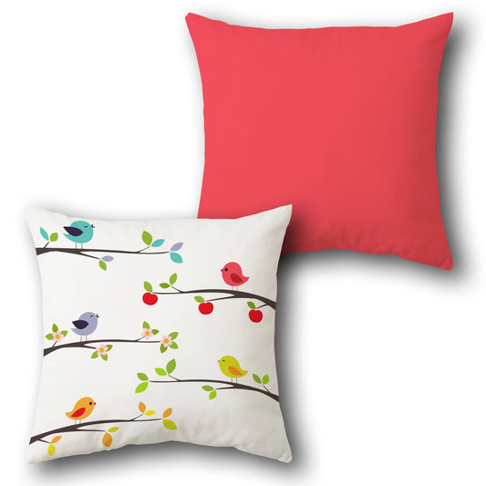Chirping Branches     Design Cushion Single (Front & Back)