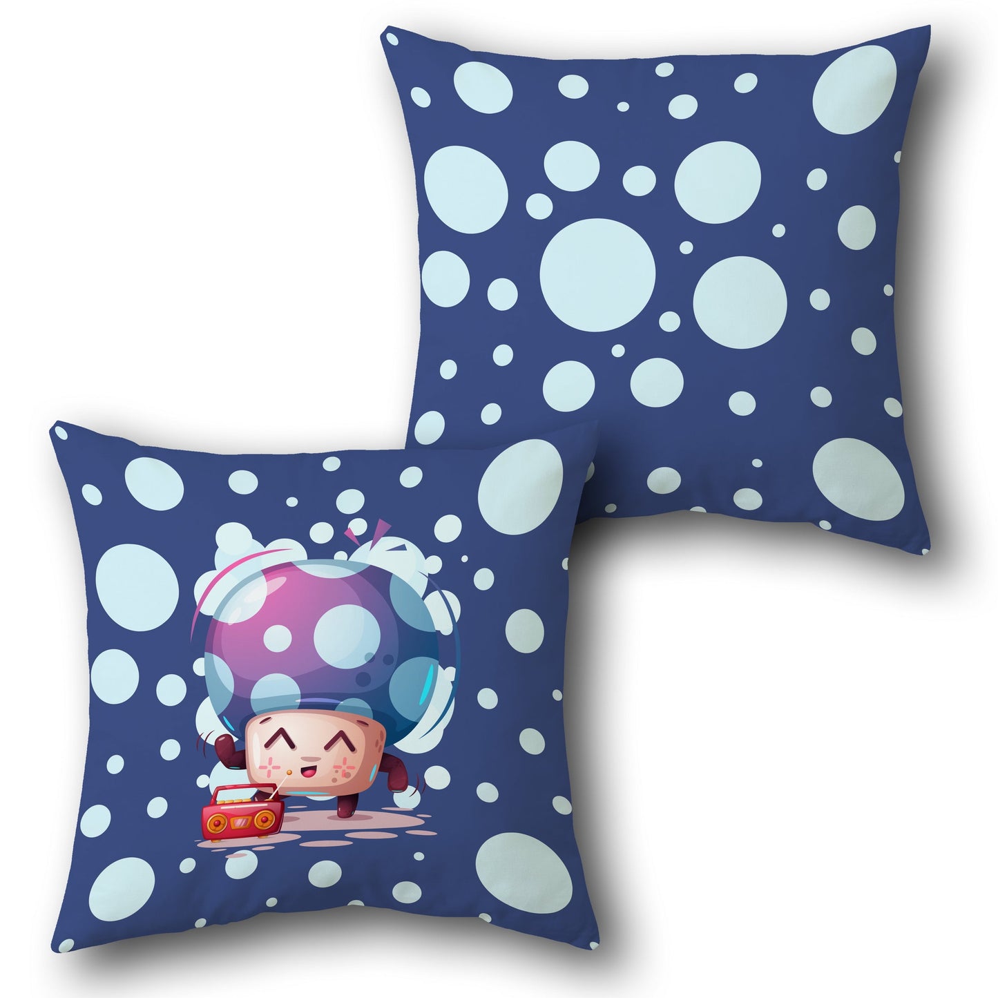Playtime Mushroom Buddy    Design Cushion Single (Front & Back)