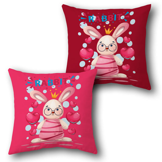 Royal Love Bunny    Design Cushion Single (Front & Back)