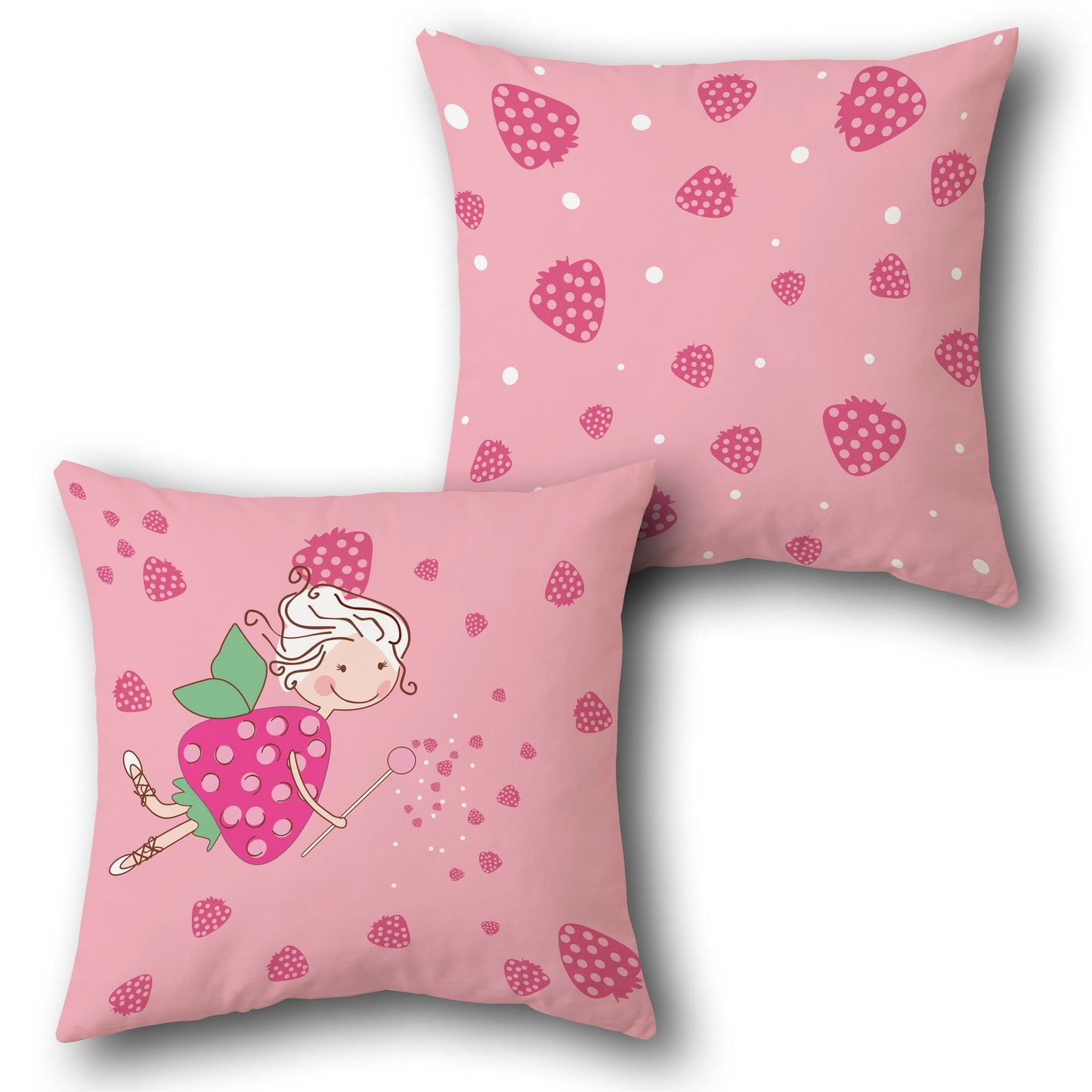 Strawberry Fairy     Design Cushion Single (Front & Back)