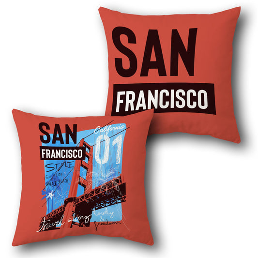 San Francisco Gateway  Design Cushion Single (Front & Back)