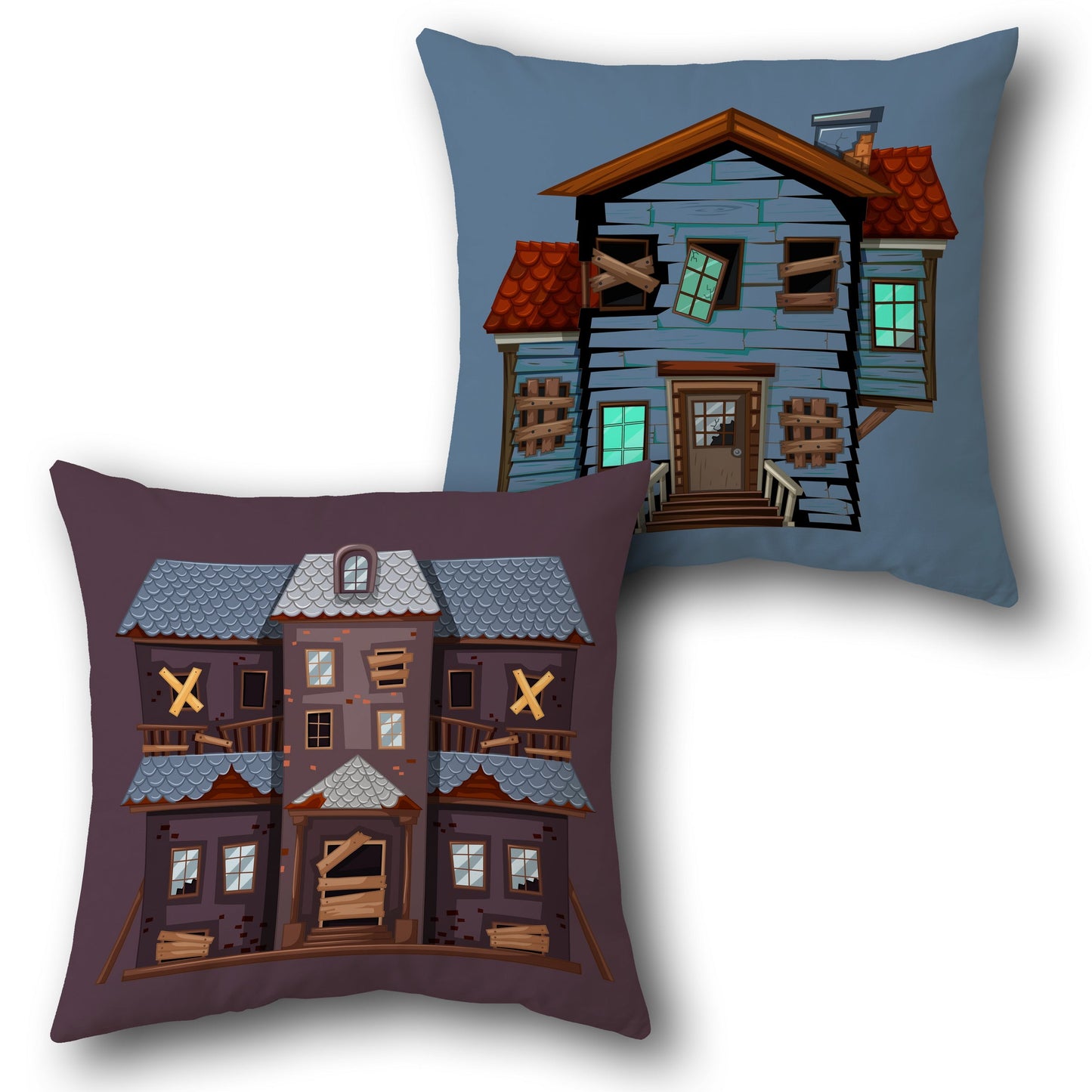 Abandoned Mansion  Design Cushion Single (Front & Back)