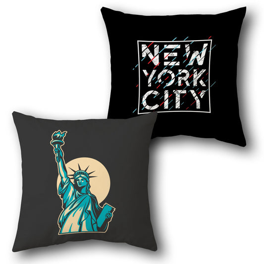 New York City Icon  Design Cushion Single (Front & Back)