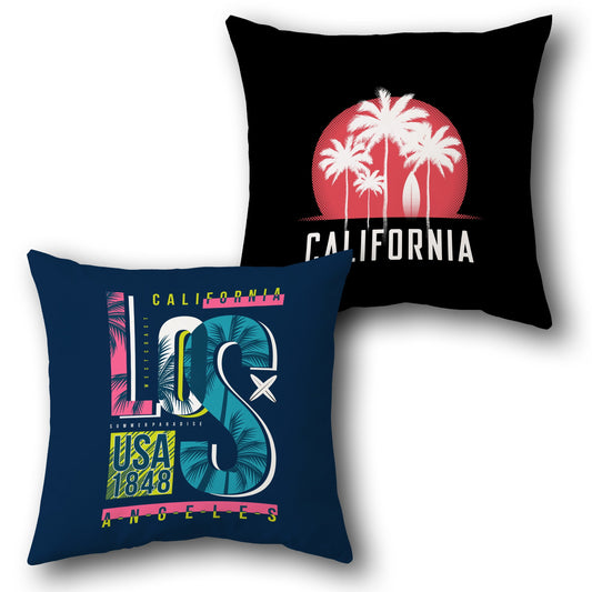 California Los Angeles  Design Cushion Single (Front & Back)