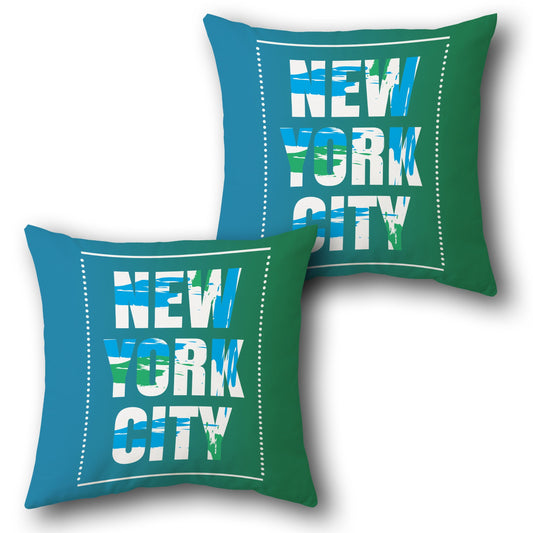 New York City Splash  Design Cushion Single (Front & Back)