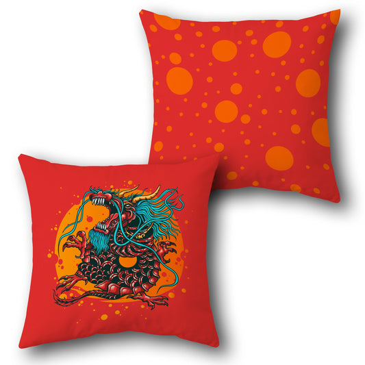 Coastal Waves Throw   Design Cushion Single (Front & Back)