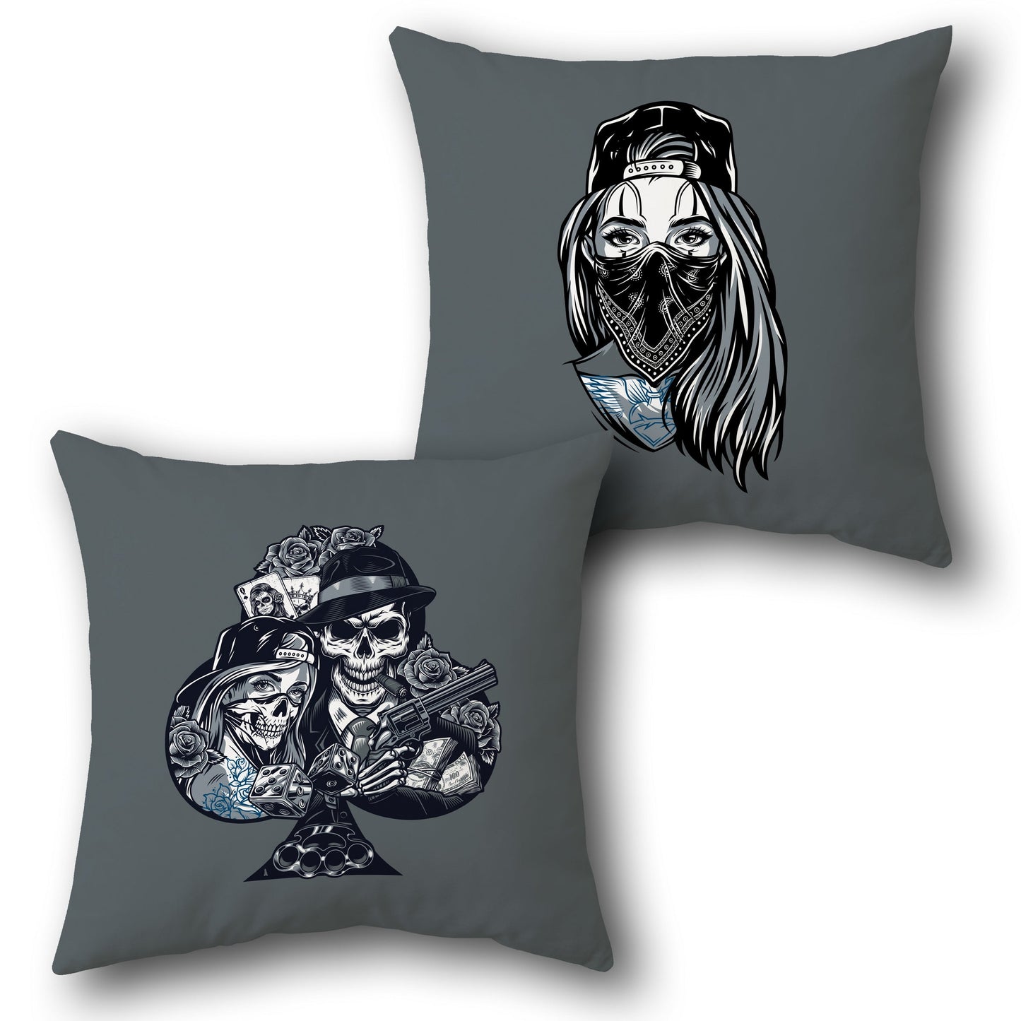 Grey Rebel Ace Decorative   Design Cushion Single (Front & Back)