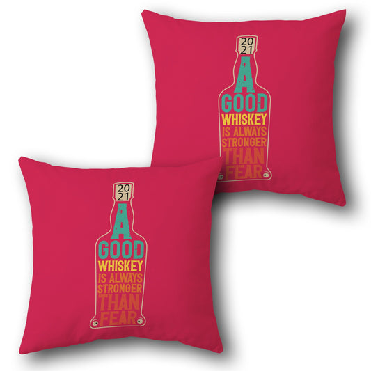 Whiskey Courage   Design Cushion Single (Front & Back)