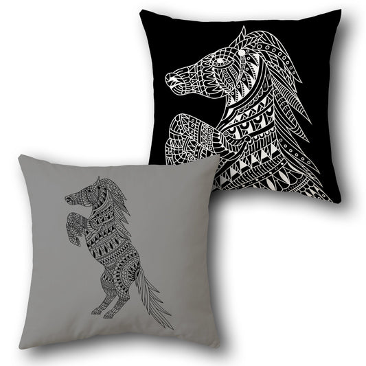 Majestic Horse   Design Cushion Single (Front & Back)