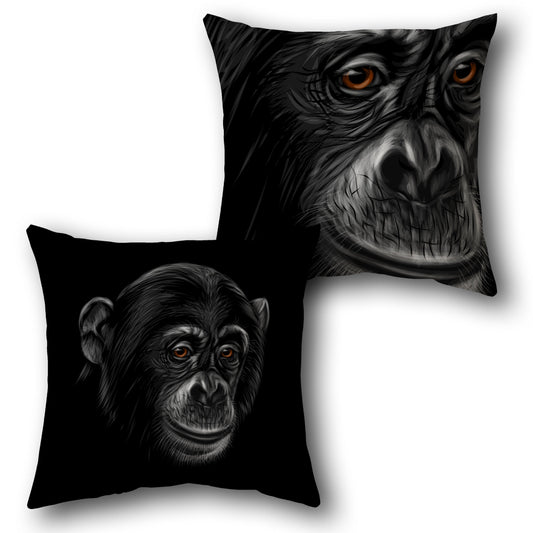 Primate Portrait   Design Cushion Single (Front & Back)