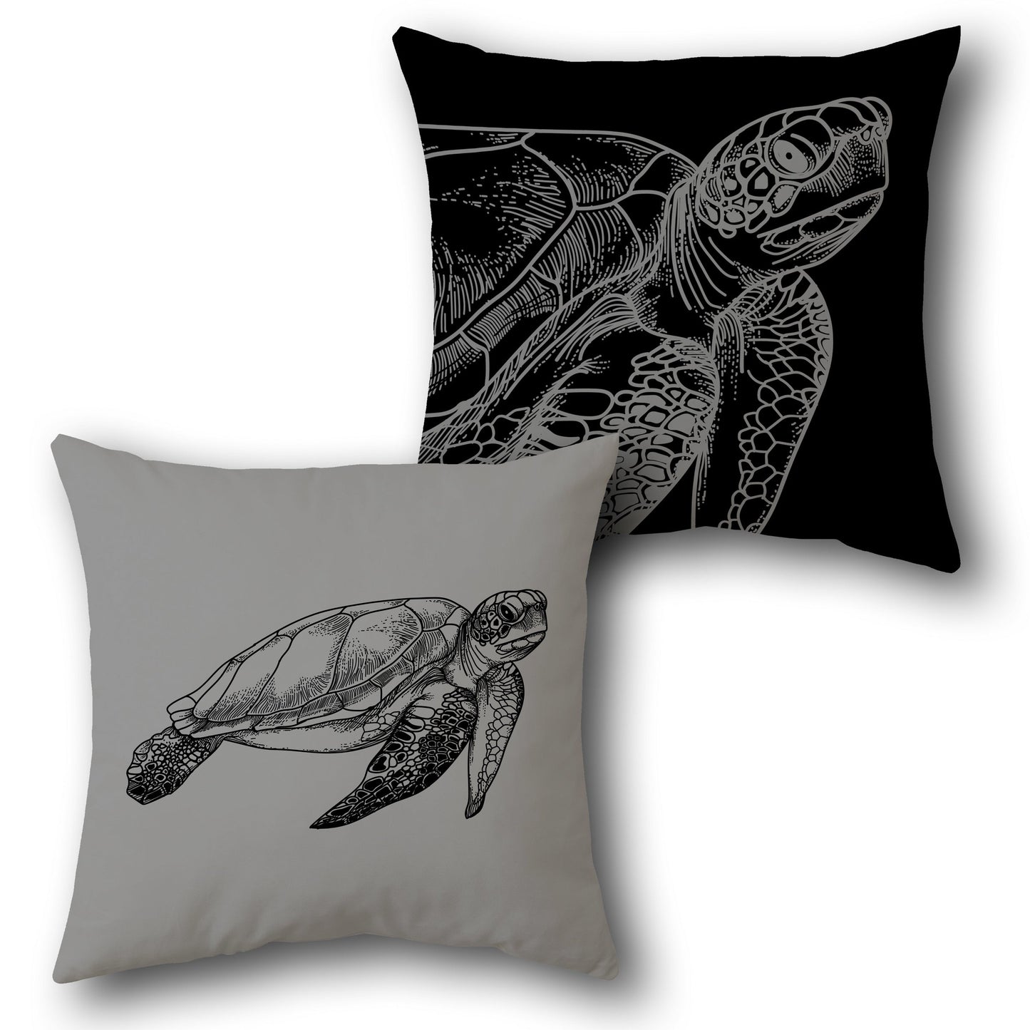 Sea Turtle   Design Cushion Single (Front & Back)