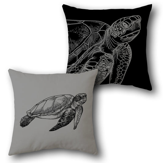 Sea Turtle   Design Cushion Single (Front & Back)