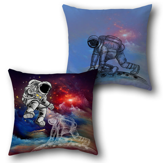 Cosmic Explorer Astronaut   –  Design Cushion Single (Front & Back)