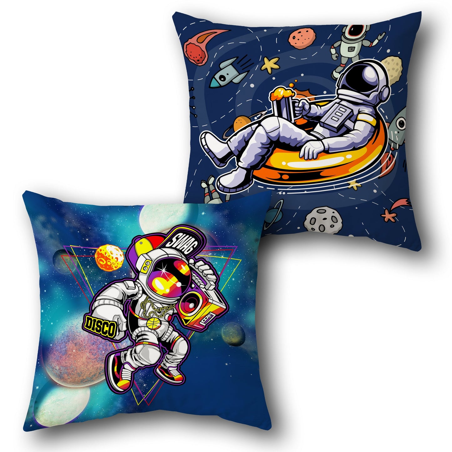 Space Jam Astronaut   –  Design Cushion Single (Front & Back)