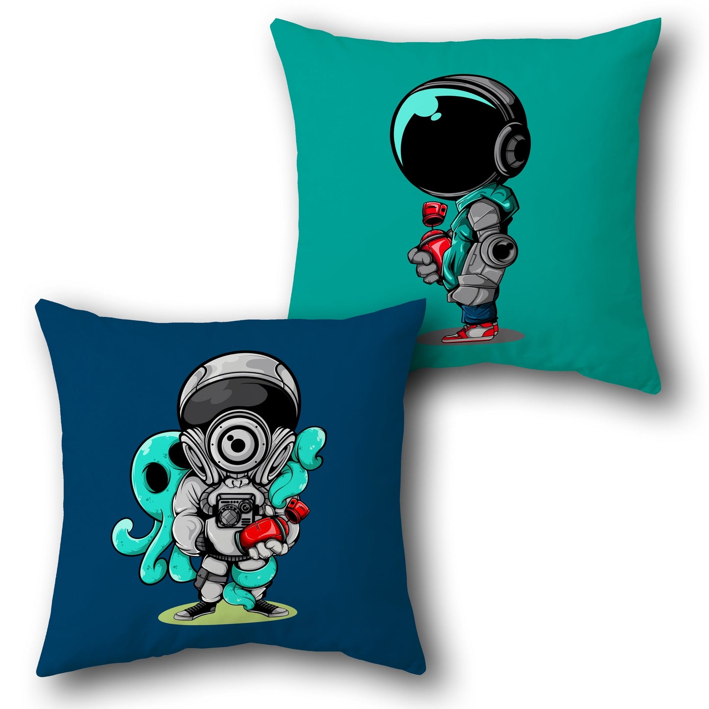 Galactic Explorer   – Space Astronaut   Design Cushion Single (Front & Back)
