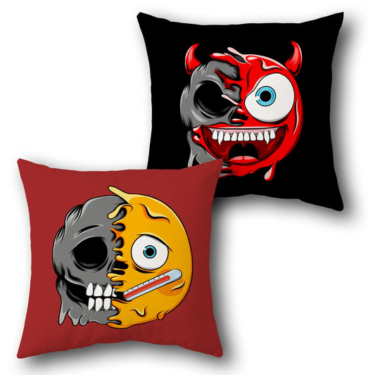 Inferno Fever Skull – Cushion (Single Piece | Front & Back Design)