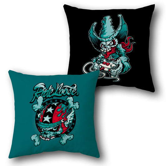 “Ride Loose” Reversible Cushion (Rebel Goblin | Gamer Gremlin Edition)