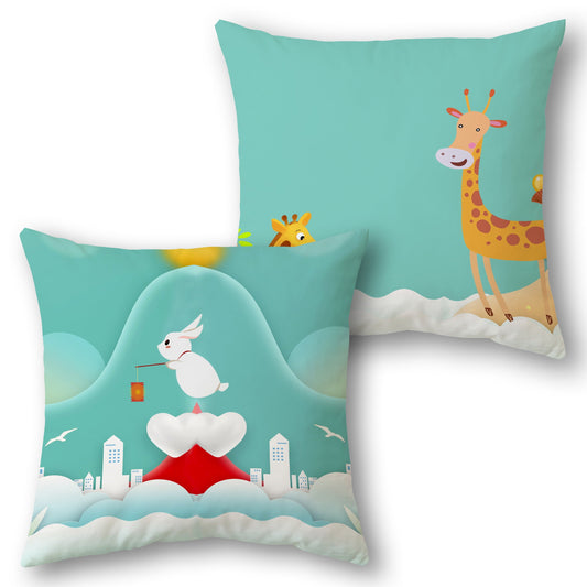 Whimsical Adventure   Design Cushion Single (Front & Back)