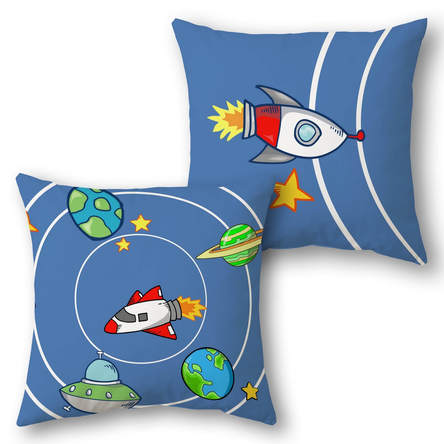 Space Explorer   Design Cushion Single (Front & Back)