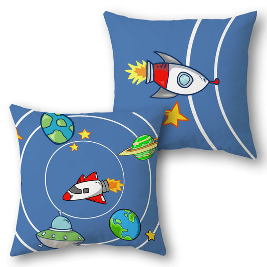 Space Explorer   Design Cushion Single (Front & Back)
