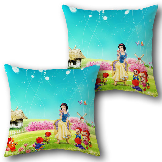 Snow White Garden   Design Cushion Single (Front & Back)